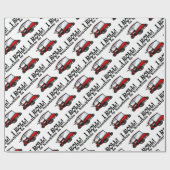 golfkarretje cadeaupapier (Vlak)