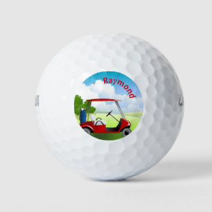 Golfkarretje Golfballen