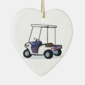 golfkarretje keramisch ornament (Rechts)