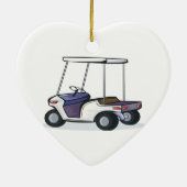 golfkarretje keramisch ornament (Achterkant)