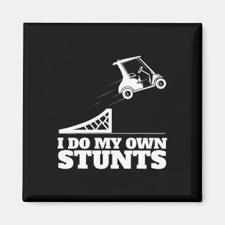 Golfkarretje Ongeluk Ik Doe Mijn Eigen Stunts Leuk Magneet