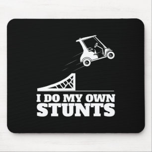 Golfkarretje Ongeluk Ik Doe Mijn Eigen Stunts Leuk Muismat