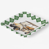 Golfkarretje Papieren Bordje (Gebogen)