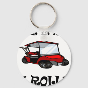 golfkarretje sleutelhanger
