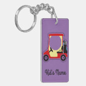 Golfkarretje Sleutelhanger (Voorkant Links)