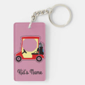 Golfkarretje Sleutelhanger (achterkant)