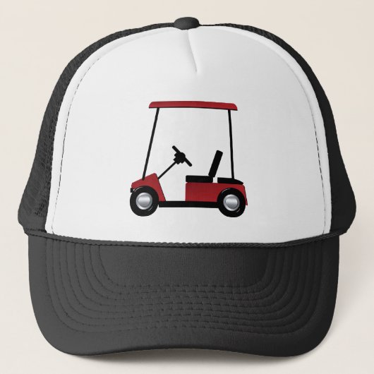 golfkarretje trucker pet (Voorkant)