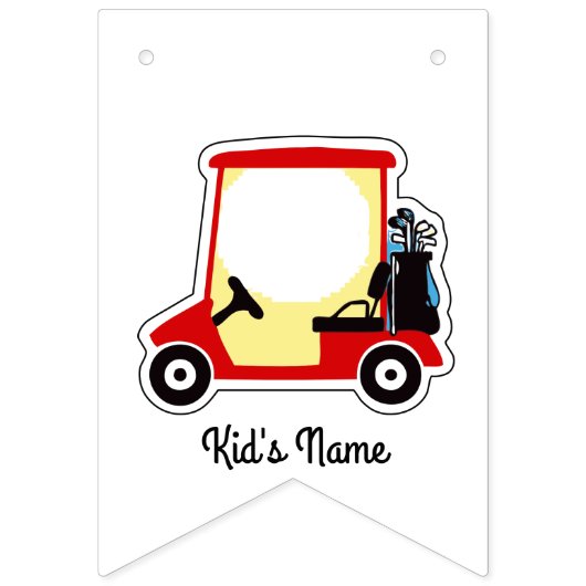 Golfkarretje Vlaggetjes (Derde vlag)