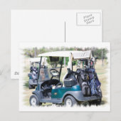 Golfkart Briefkaart (Voorkant / Achterkant)