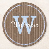 Golfkarton Look Custom Paper Onderzetters (Voorkant)