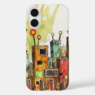 Golfkartonconstructie iPhone 16 Hoesje
