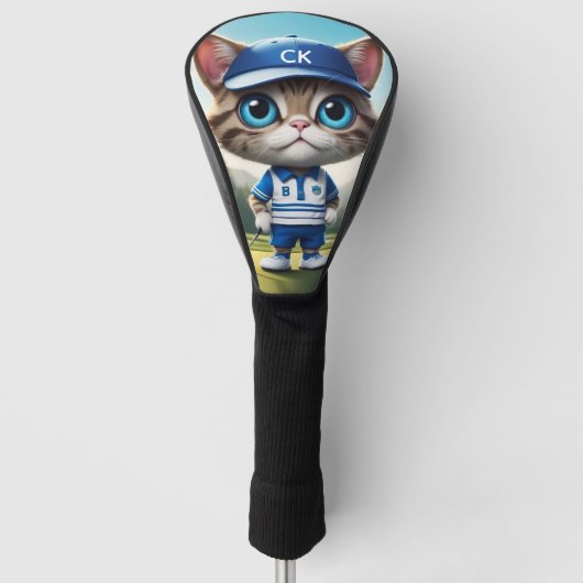 Golfkat aka Cool Kat Persoonlijk Golfheadcover (Voorkant)