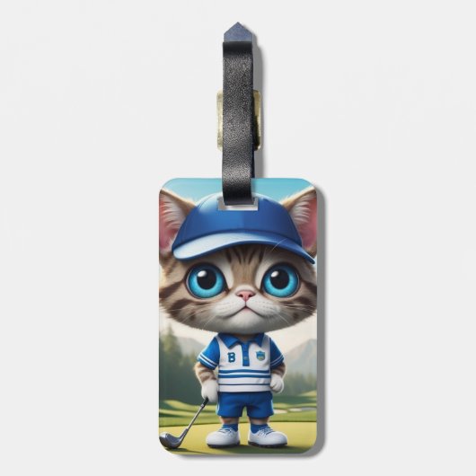 Golfkat Bagagelabel (Achterkant verticaal)