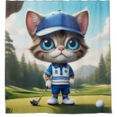 Golfkat Douchegordijn (Voorkant)