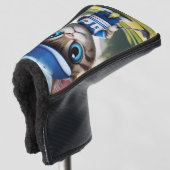 Golfkat Golfheadcover (3/4 voorkant)