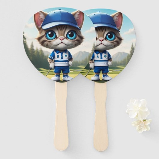 Golfkat Handwaaier (Voorkant en achterkant)