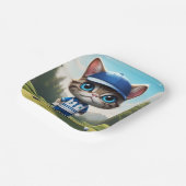 Golfkat Papieren Bordje (Gebogen)