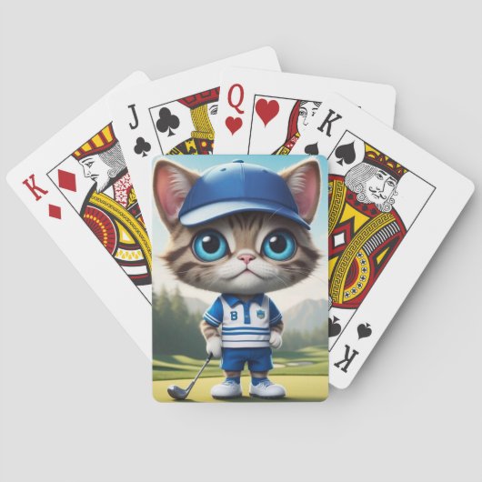 Golfkat Pokerkaarten (Achterkant)