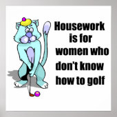 Golfkat Poster (Voorkant)
