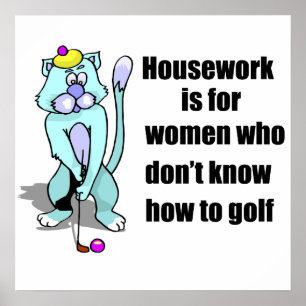 Golfkat Poster