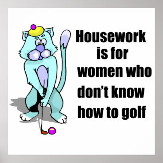 Golfkat Poster