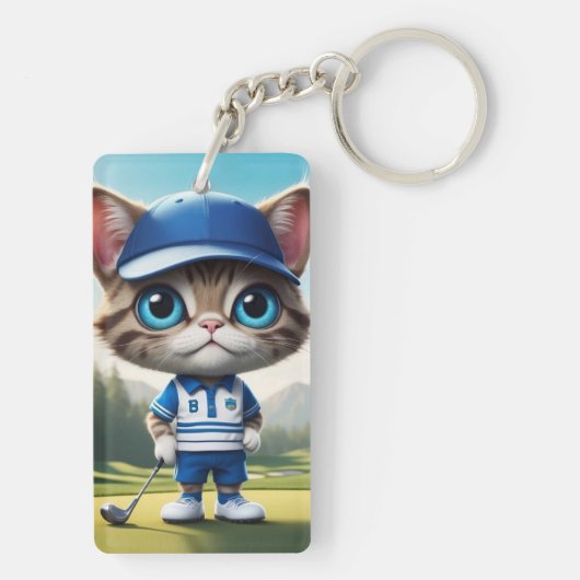Golfkat Sleutelhanger (achterkant)