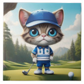 Golfkat Tegeltje (Voorkant)