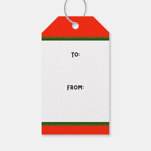 Golfkerst Cadeaulabel (Achterkant)