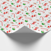 Golfkerst Cadeaupapier (Hoek)