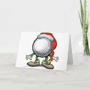 Golfkerst Feestdagen Kaart
