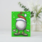 Golfkerst Feestdagenkaart (Staand voorkant)