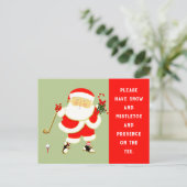 Golfkerst Feestdagenkaart (Staand voorkant)