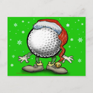 Golfkerst Feestdagenkaart