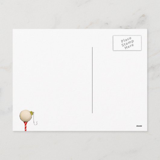 Golfkerst Feestdagenkaart (Achterkant)