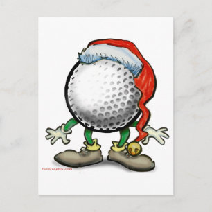 Golfkerst Feestdagenkaart