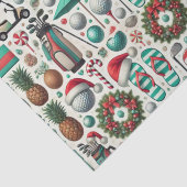 Golfkerst in juli voor golfer met golfbal tissuepapier (Detail)