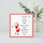 Golfkerst Kaarten (Staand voorkant)