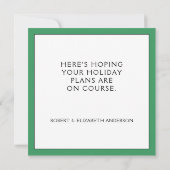 Golfkerst Kaarten (Achterkant)