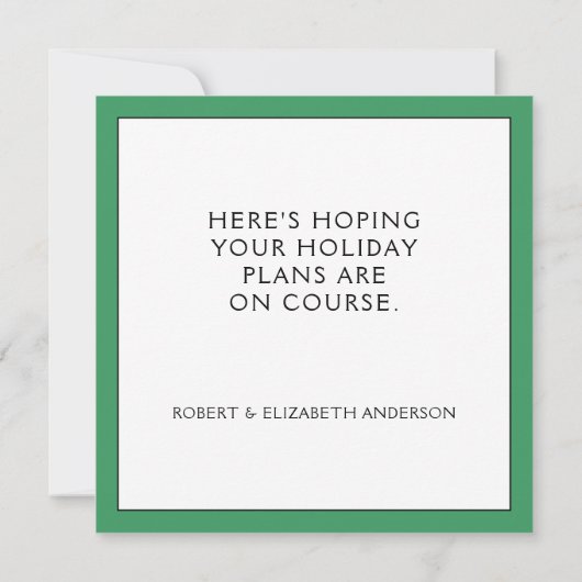 Golfkerst Kaarten (Achterkant)