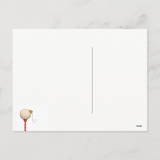 Golfkerst Kaarten Feestdagenkaart (Achterkant)