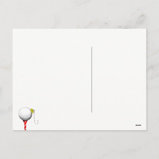 Golfkerst Kaarten Feestdagenkaart (Achterkant)