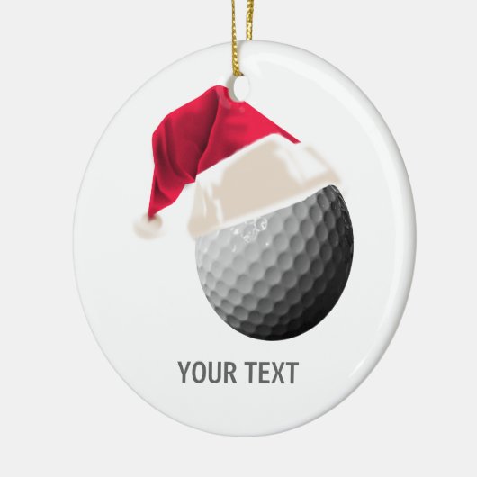 golfkerst keramisch ornament (Links)