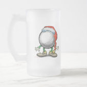 Golfkerst Matglas Bierpul (Links)
