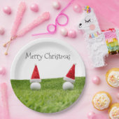 Golfkerst met golf- en kerstbal papieren bordje (Feest)