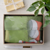 Golfkerst met Golfbal op groen Tissuepapier (Geschenk)