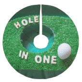 Golfkerst met golfbalgat in één kerstboom rok (Voorkant)