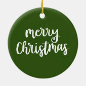 Golfkerst met kerstman voor Golfer Keramisch Ornament (Achterkant)