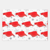 Golfkerst met kogel en ijzer voor golferomhulling inpakpapier vel (Voorkant 3)