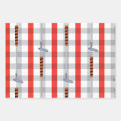 Golfkerst met kogel en ijzer voor golferomhulling inpakpapier vel (Voorkant 2)