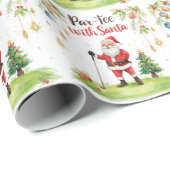 Golfkerst met Sinterklaas met grappige tekst Cadeaupapier (Rol Hoek)